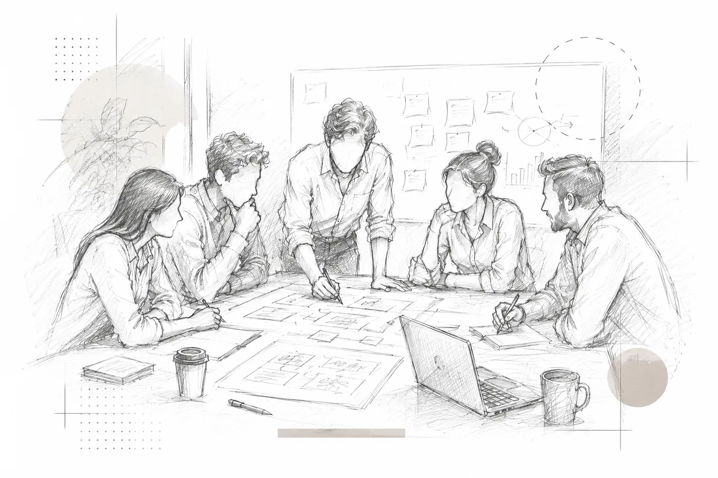 Il team INOS PROJECT al lavoro sulla progettazione