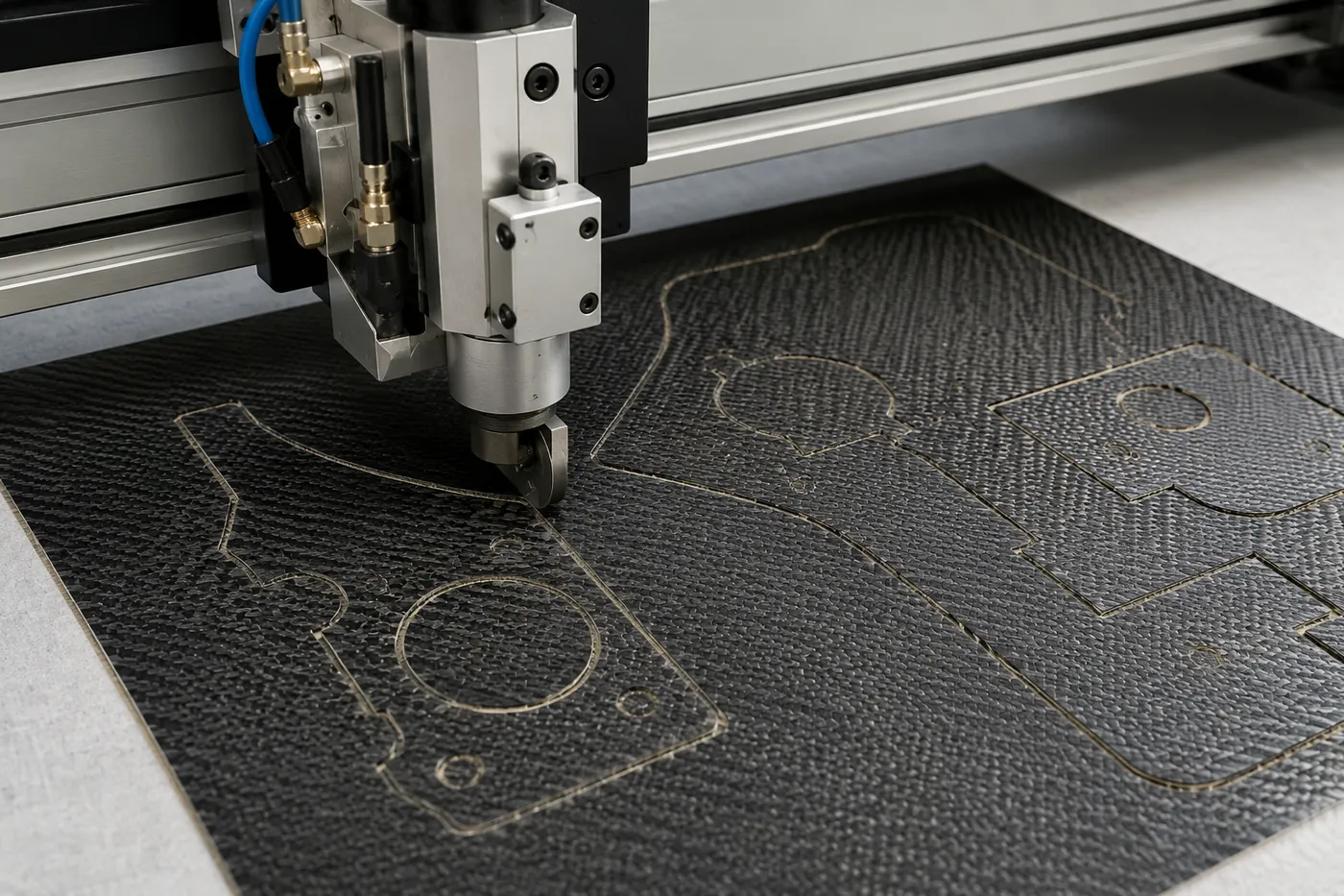Taglio di un pannello in materiale composito
