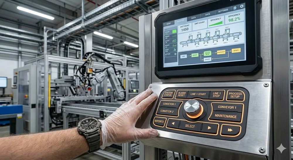 Tastiera a membrana per automazione industriale