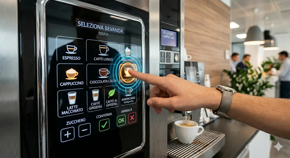 Tastiera a membrana per distributori automatici